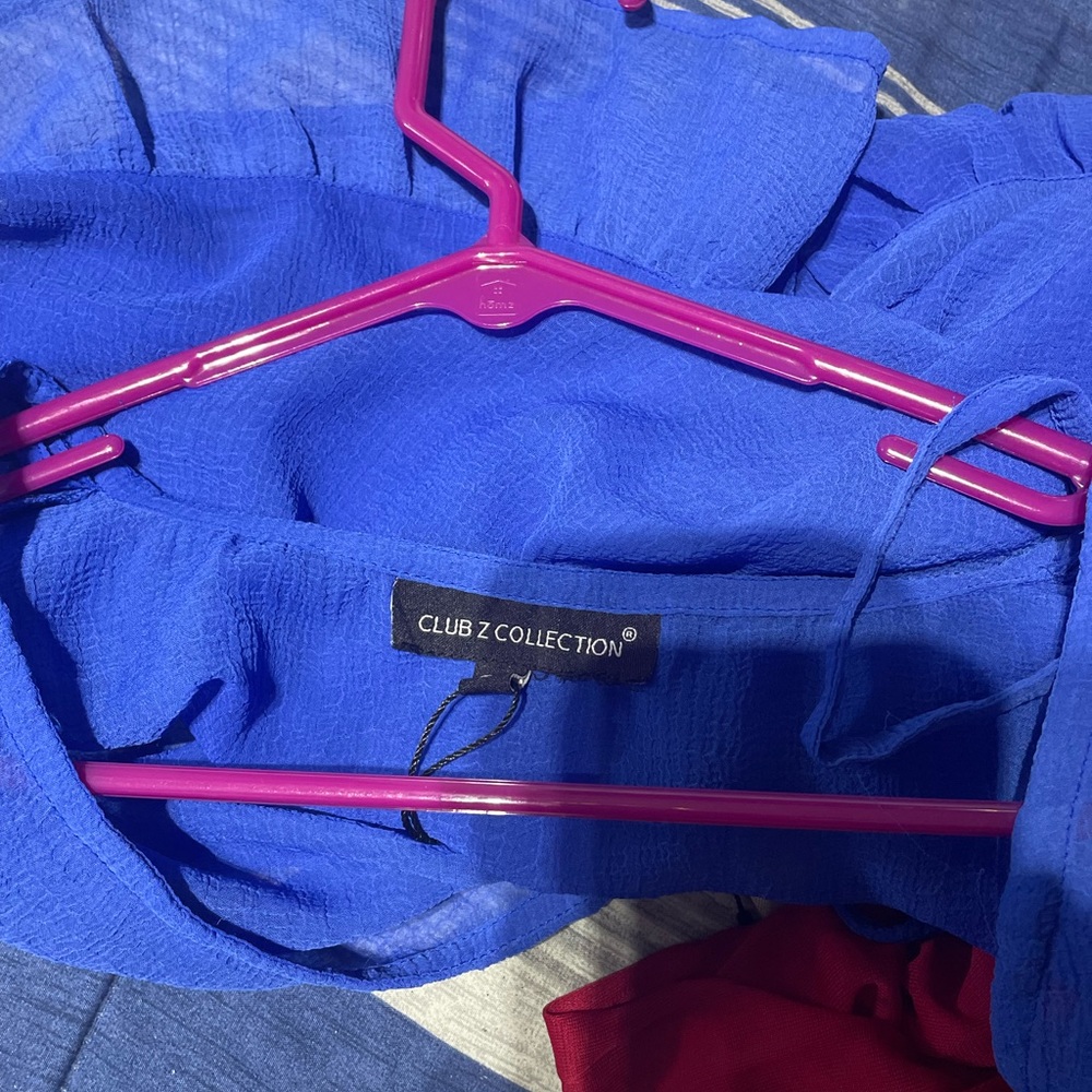 Chic Royal Blue Women's Swim Cover-Up - Picture 3 of 5